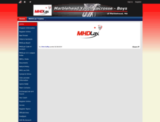 marbleheadlacrosse.org screenshot