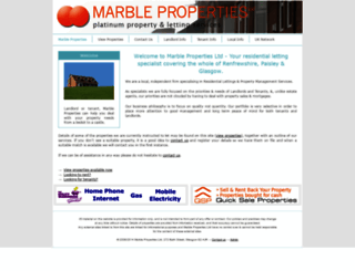 marbleproperties.org.uk screenshot