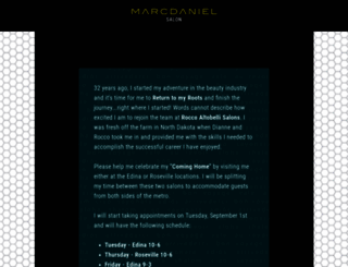 marcdanielsalon.com screenshot
