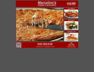 marcelinospizza.com screenshot