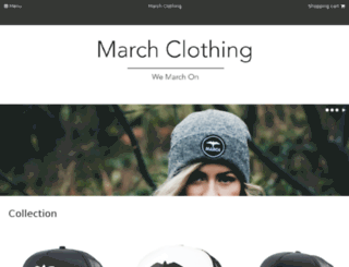 march-clothing.com screenshot