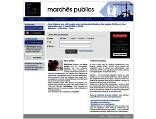 marchespublics.ledauphine-legales.com screenshot