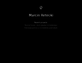 marcinretecki.com screenshot