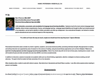 marcipetersonet.com screenshot