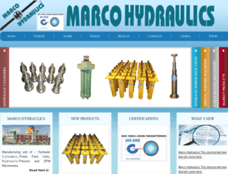 marcohydraulics.com screenshot