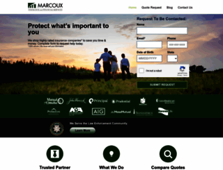 marcouxinsurance.com screenshot