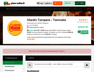 mardin-tampere.pizza-online.fi screenshot