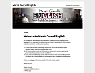 marekconnellenglish.com screenshot