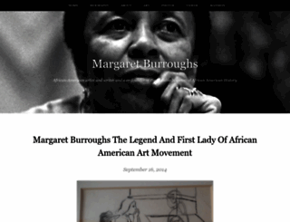 margaretburroughs.com screenshot