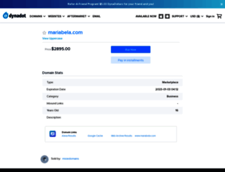 mariabela.com screenshot