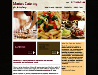 mariacatering.com screenshot