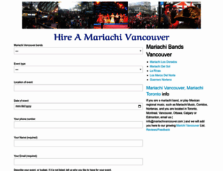 mariachivancouver.com screenshot