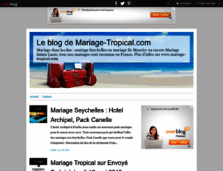mariage-tropical.over-blog.com screenshot