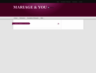 mariageandyou.com screenshot