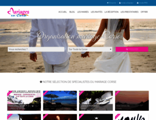 mariagesencorse.com screenshot