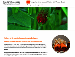 mariam-massage.nl screenshot