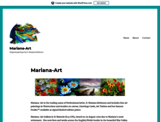 mariana-art.co.uk screenshot