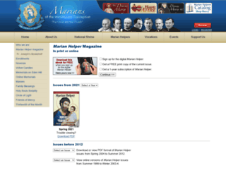 marianhelpers.org screenshot