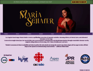 mariaschafer.com screenshot