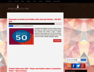 mariavitrine.com.br screenshot