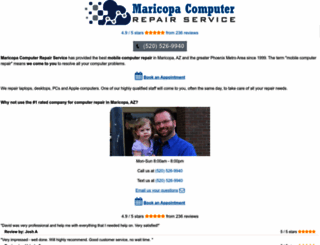 maricopacomputerrepair.com screenshot