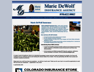 mariedewolfinsurance.com screenshot