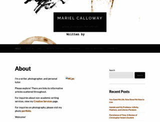 marielcalloway.com screenshot