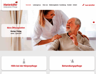 marienkaefer-seniorenservice.de screenshot