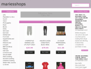 mariesshops.com screenshot