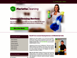 mariettacleaning.com screenshot