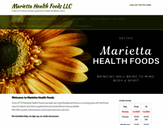 mariettahealthfood.com screenshot