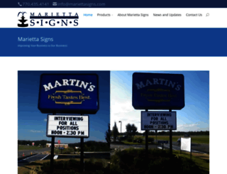 mariettasigns.com screenshot