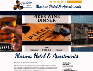 marinahotel.com.au screenshot