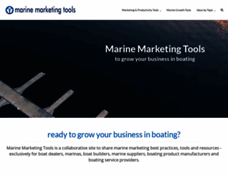 marinemarketingtools.com screenshot