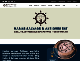 marinesalvageantiques.com screenshot