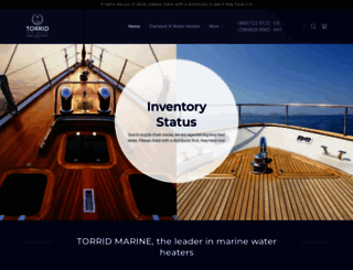 marinewaterheaters.com screenshot
