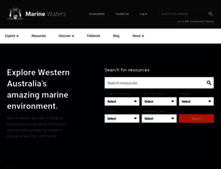 marinewaters.fish.wa.gov.au screenshot