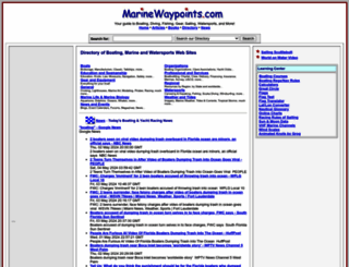marinewaypoints.com screenshot