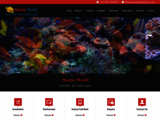marineworldindia.com screenshot