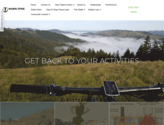 marinspineandwellness.com screenshot