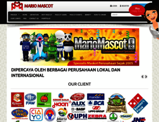 mariomascot.com screenshot