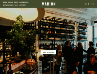 marionwine.com.au screenshot