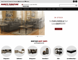 mariosfurnitureoflowell.com screenshot