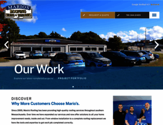 mariosroofing.com screenshot
