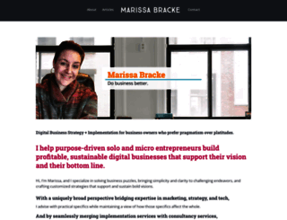 marissabracke.com screenshot