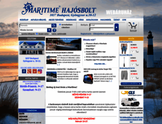 maritimehajosbolt.hu screenshot