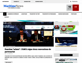 maritimenews.ma screenshot