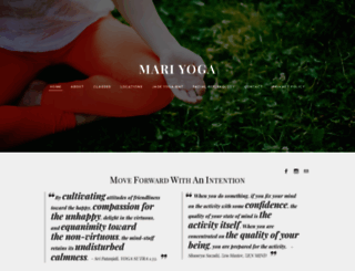 mariyoga.com screenshot