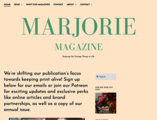 marjoriemagazine.com screenshot