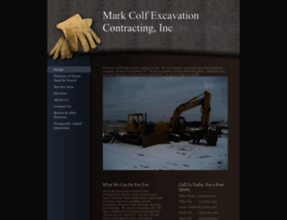 markcolfexcavation.com screenshot